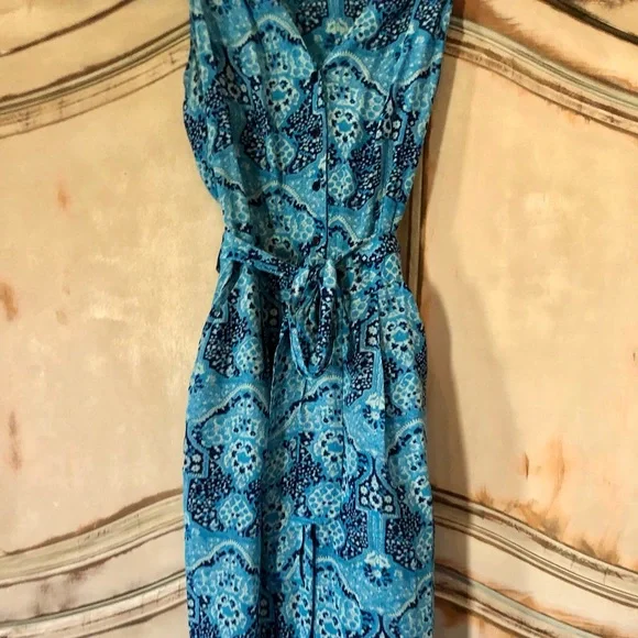 Blue Paisley Jumpsuit Jumper from Anthropologie. Dil brand. XS. Belted. - Picture 4 of 16